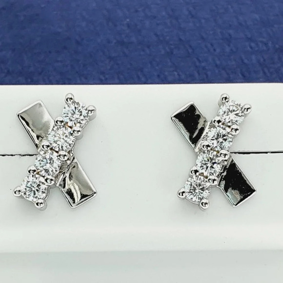 OFFER ACCEPT✅ Jewelry - "925 Sterling Silver CZ Stud Earrings for Women/Girl, US925P1220